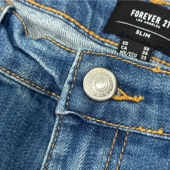 Forever 21 Indigo Denim Jeans Slim Shorts - Picture 4 of 11